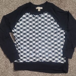 MICHAEL Michael Kors Black and White Patterned Sweater